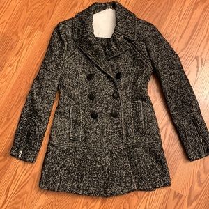 Guess Tweed Wool Coat